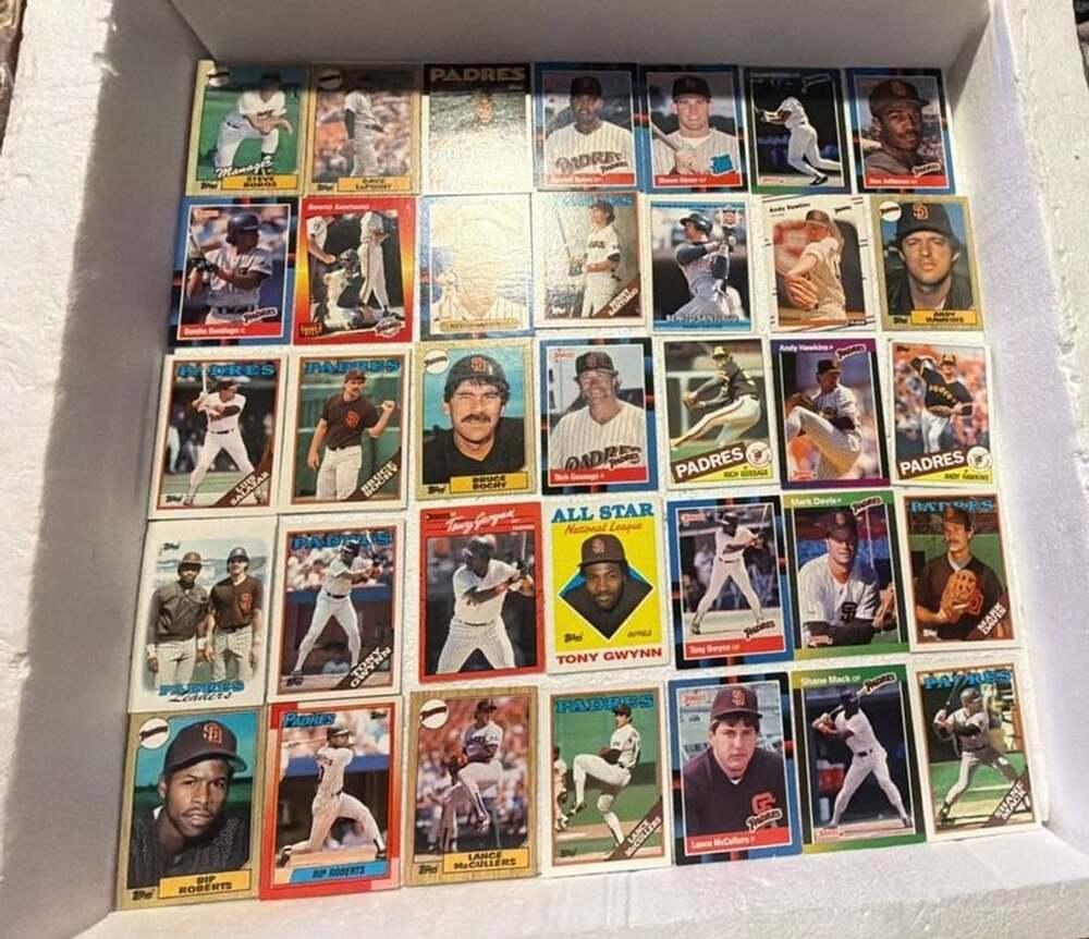 65 San Diego Padres Baseball Cards Lot Tony Gwynn Vintage 70s 80s 90s